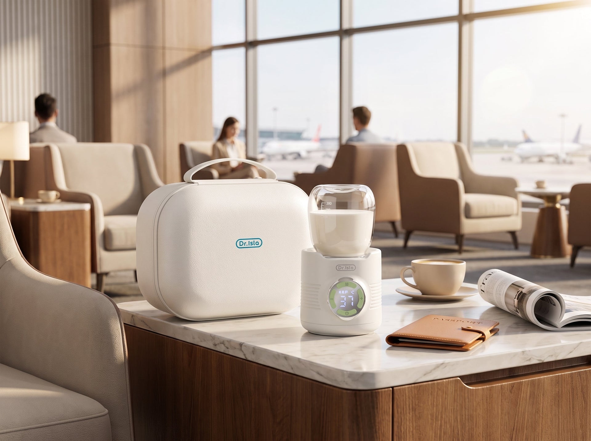 Using a wireless portable baby bottle warmer to maintain feeding routines during summer travel.