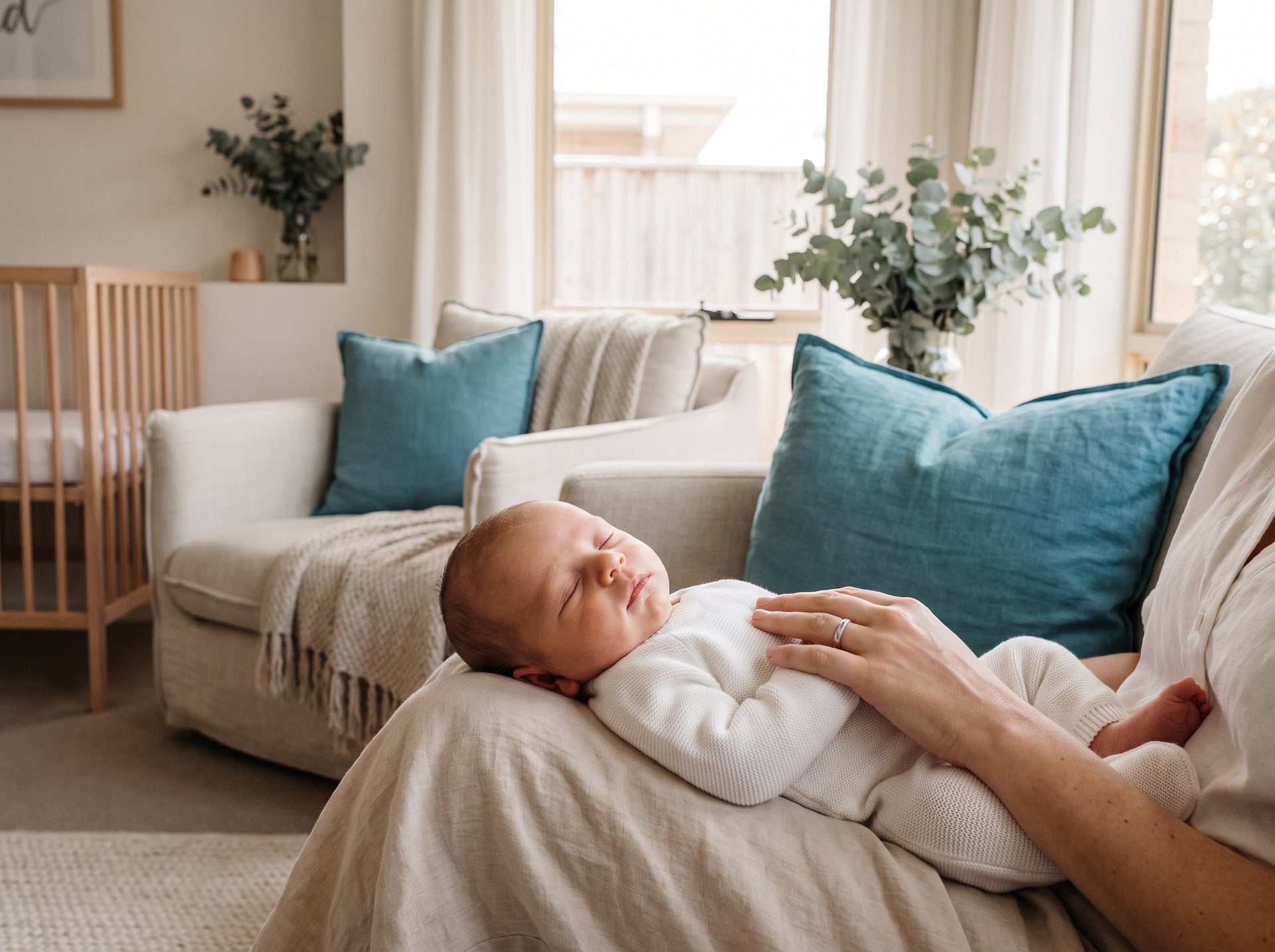 Observing newborn body language and crying cues to practice responsive parenting.