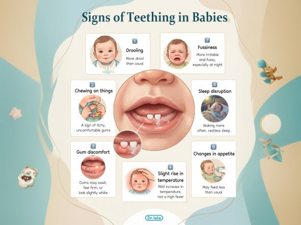 baby teething signs baby chewing teether to soothe sore gums