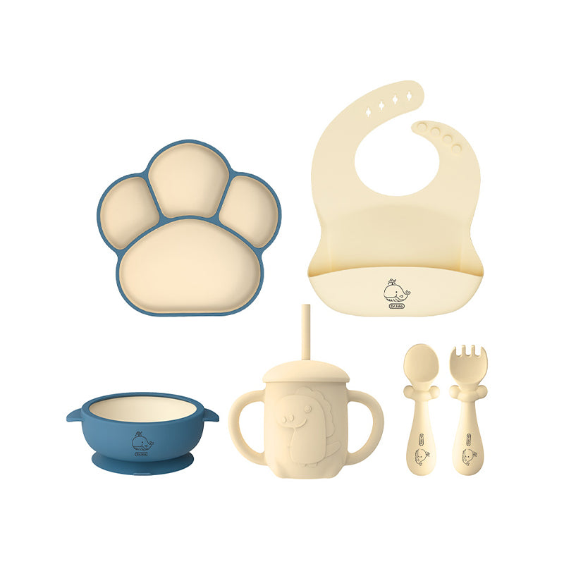 Silikon babyporslin 5-delat set