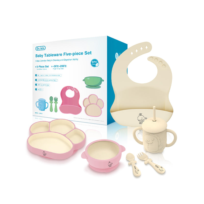 Silikon babyporslin 5-delat set